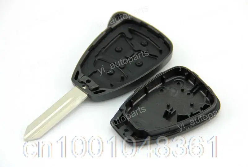 Uncut Blade Blank Key Remote Shell Case Keyless Fob Cover For Chrysler Dodge Dakota Durango Magnum 3 Buttons Panic | Автомобили и