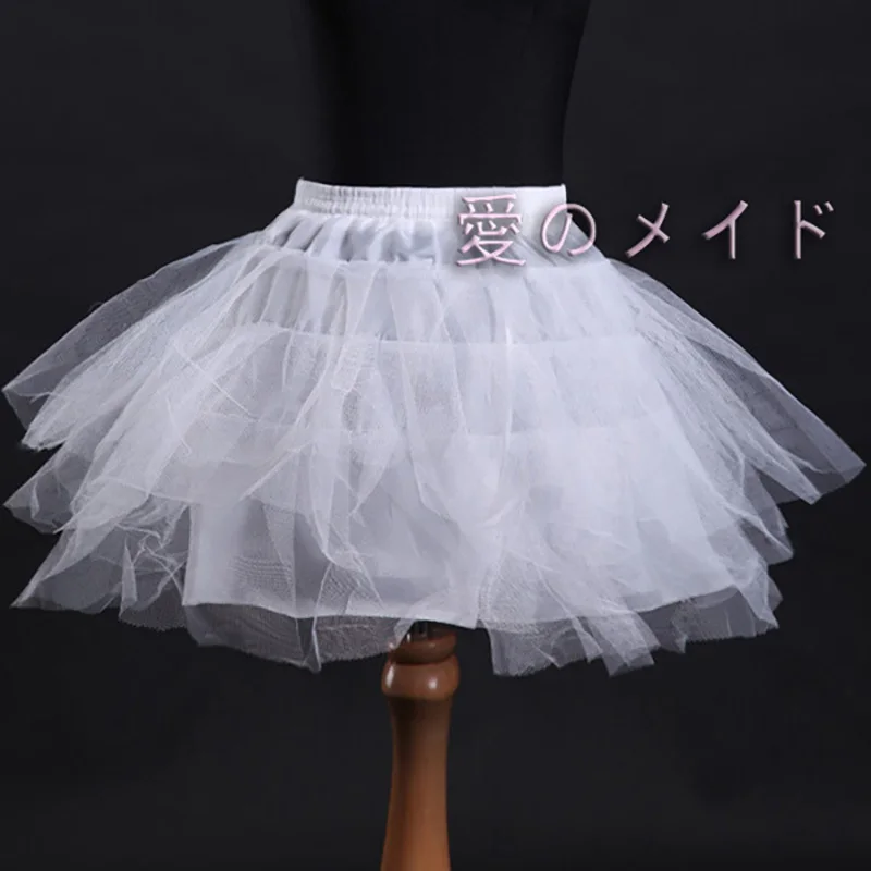 

Cosplay boneless 4-layer pannier skirt stretcher lolita panniers short panniers cosplay puff skirt short design