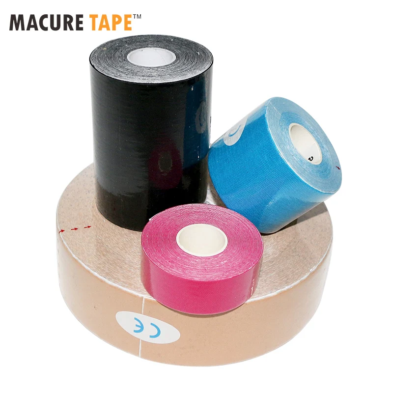 Спортивная кинезиологическая лента maure хлопковая Атлетическая спортивная для