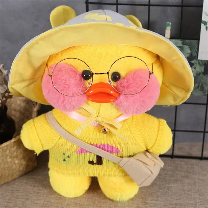 30 см Kawaii LaLafanfan кафе утка плюшевая игрушка мультяшная Милая Утка Мягкая кукла животные куклы детские игрушки подарок на день рождения для детей