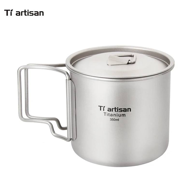 Титановая чашка Tiartisan 350 мл уличная кемпинговая Ультралегкая кофейная кружка