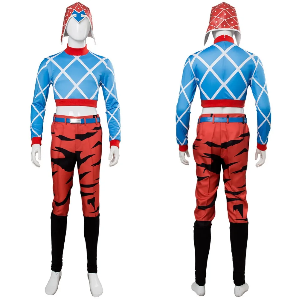 

Anime JoJo's Bizarre Adventure Golden Wind Guido Mista Cosplay Costume Outfit Jumpsuit Halloween Carnival Costumes For Adult