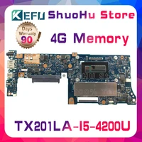kefu for asus transformer book trio tx201la tx201l tx201 i5 memory 4g laptop motherboard tested 100 work original mainboard