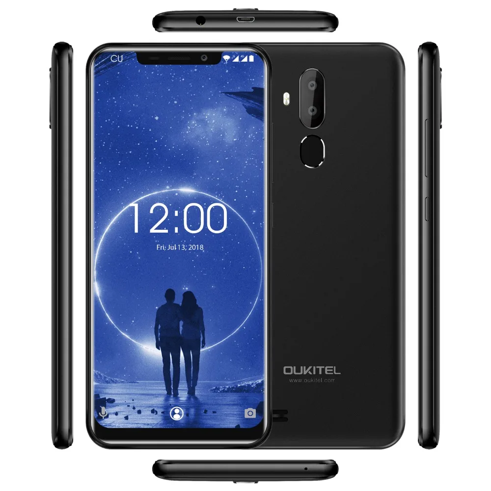 OUKITEL C12 смартфон с 6 18 дюймовым дисплеем четырёхъядерным процессором MT6580 ОЗУ 2 Гб