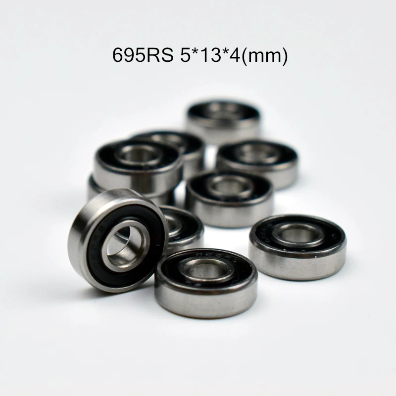 695RS подшипник 5*13*4 (мм) 10 штук Бесплатная доставка ABEC 5 подшипники шт. металлическая