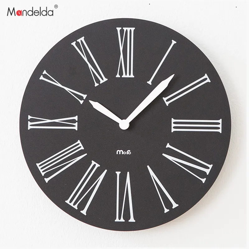 

Mandelda Wall Clock Modern Design Abstract Acrylic 10 Inches and 12 Inches Relojes De Pared Vintage Decorativo Pendule Murale