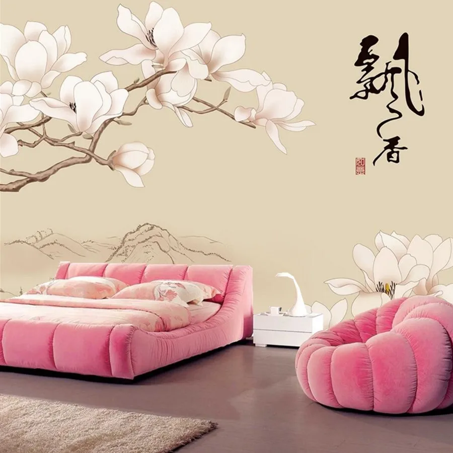 

3D фрески на заказ, свежий аромат орхидеи в китайском стиле, обои для гостиной, дивана, телевизора
