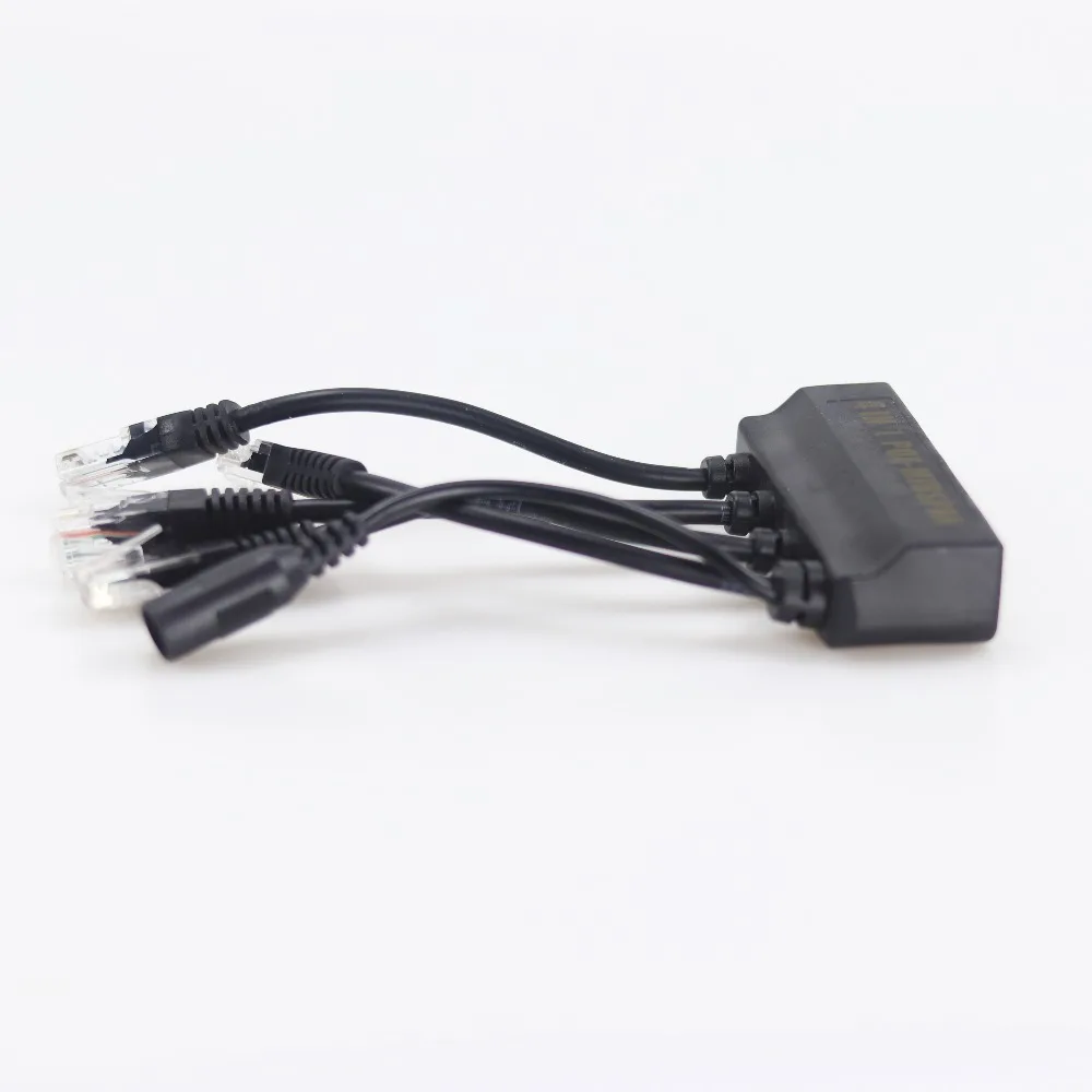 Разветвитель для инжектора Ethernet 4 Lan 1 блок питания Midspan 100 м IEEE802.3at/af 12 В/2 А Wi Fi