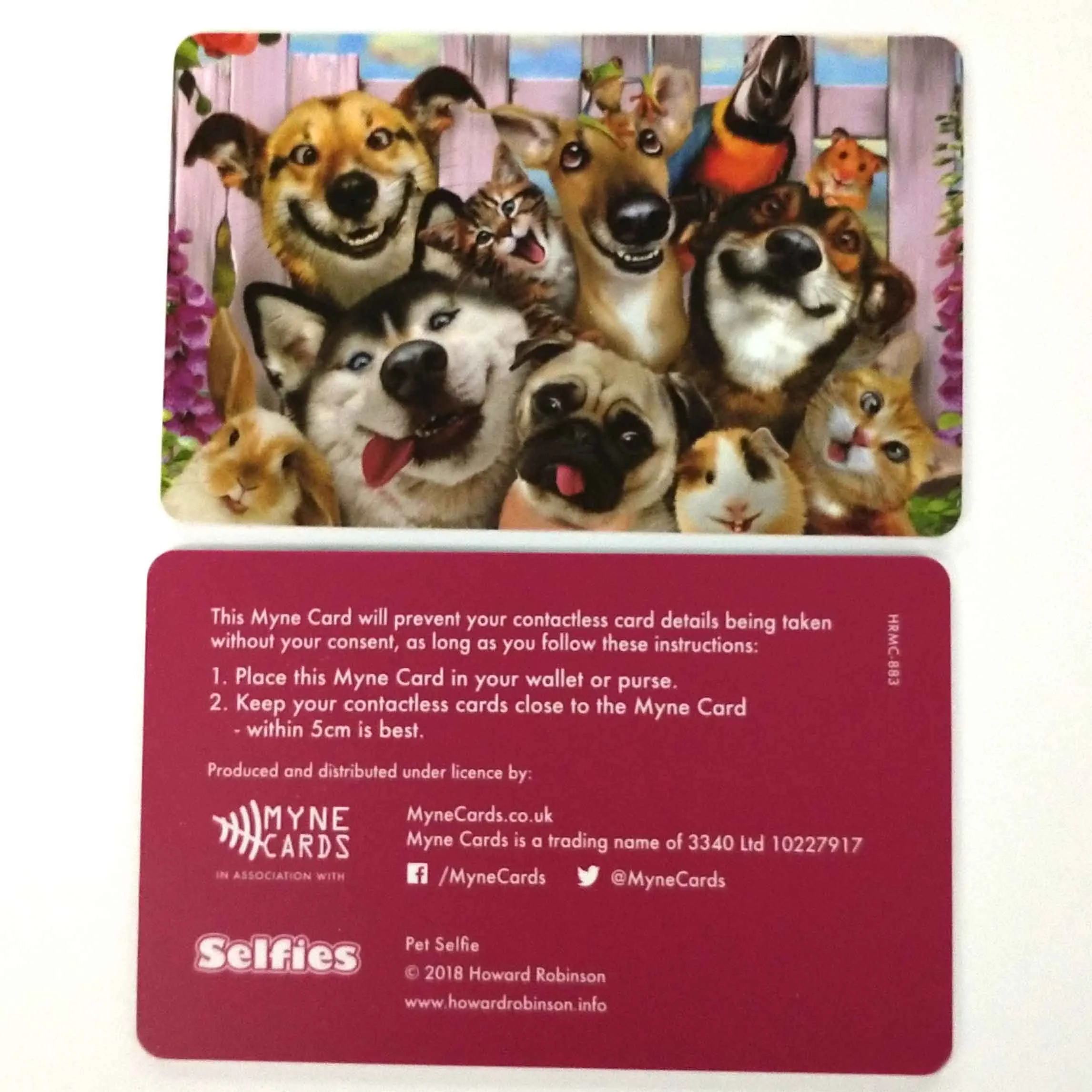 Pet selfie Блокировщик защита карт безопасный для паспорта кошелек Кредитная карта щит RFID NFC сигналы для отключения кардридера Противоугонная щетка - Цвет: Pet selfie