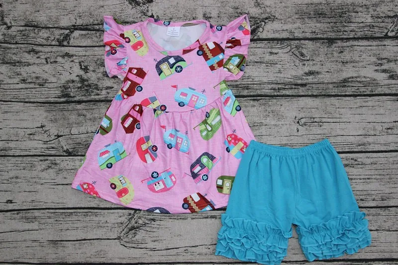 Новинка 2017 года модная детская школьная одежда милый топ с рисунком автомобиля и