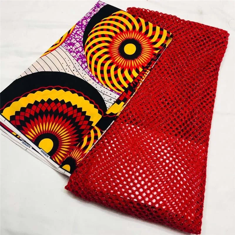 Королевский синий африканский кружевной материал 2019 воск Анкары кружевная ткань