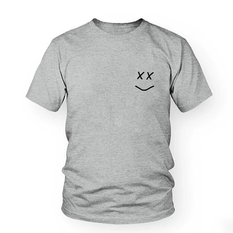 Gray-black Луи Томлинсон Футболка мужская женская с карманом футболка унисекс One Direction Harajuku футболка Femme летний женский топ S-XXXL - Цвет: Gray-black