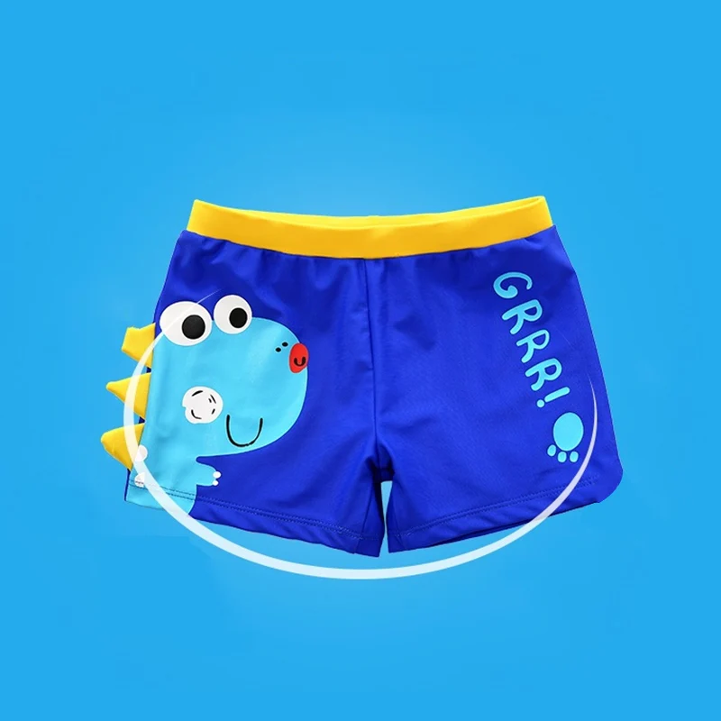 Baby Boy Swimming Trunks Cartoon Dinosaur Bathing Suit Children Swim Shorts Kids Beach Swimwear Pool With Cap |