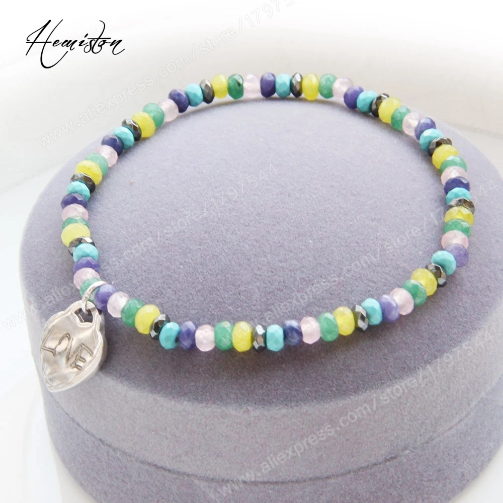 Гравировкой Томас и его красочные небольшой браслет из бусин с подвеской в виде