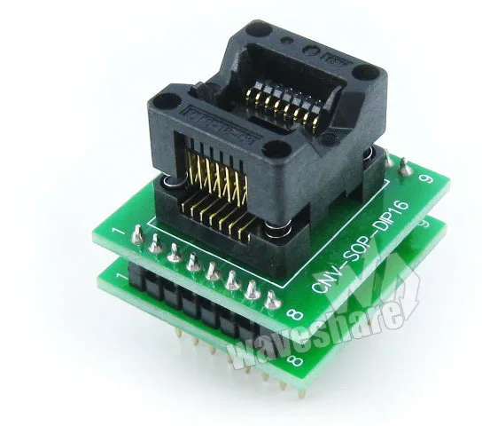 Адаптер программирования SOP16 на DIP16 (A) # SO16 SOIC16 адаптер для Enplas IC тестовый разъем