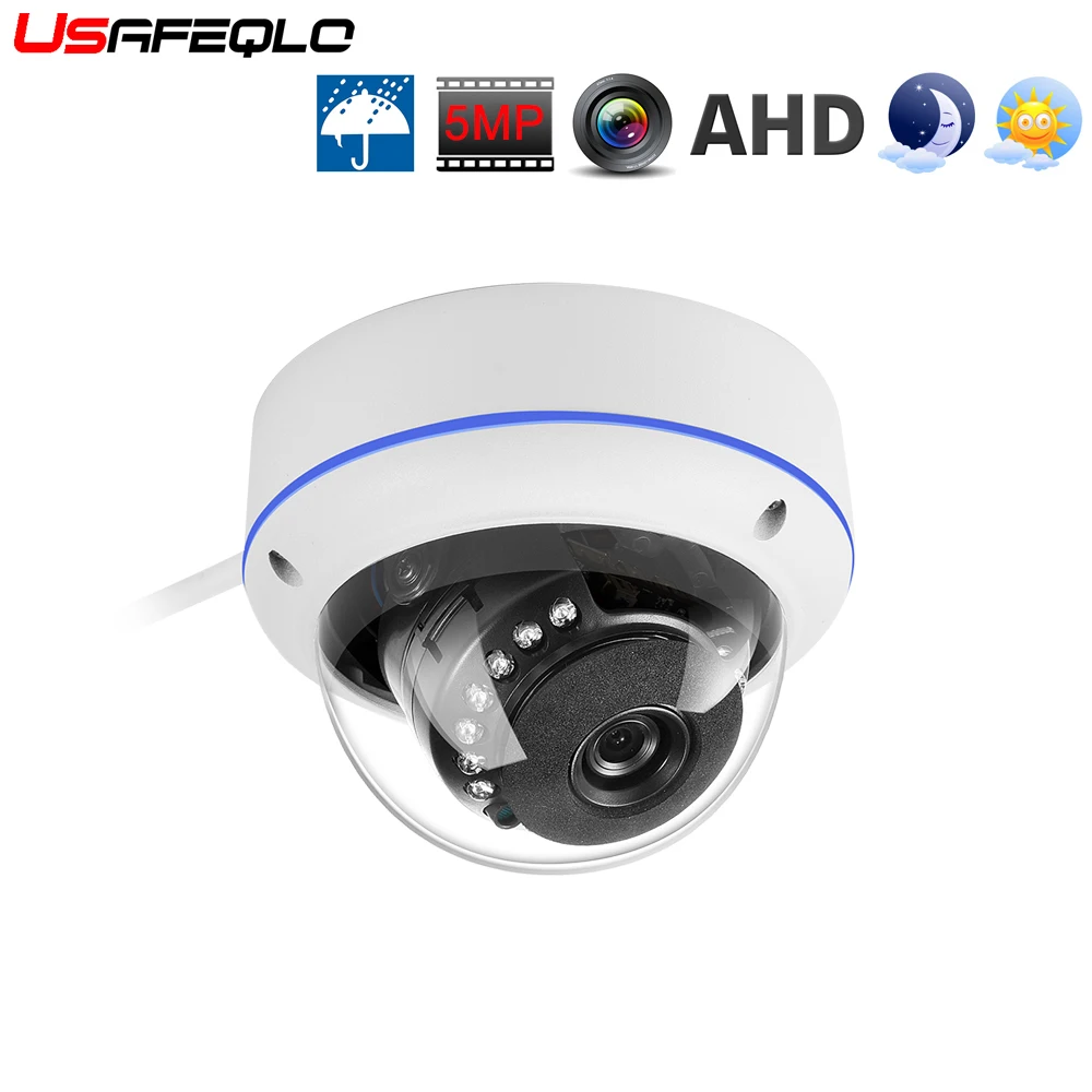 CCTV ИК купольная камера AHD 5mp IR CUT аналоговый HD видео наблюдения безопасности