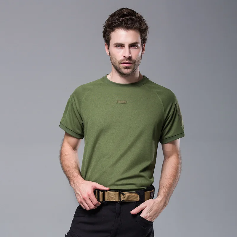 Уличная Мужская Военная футболка новинка 2016 летние армейские быстросохнущие