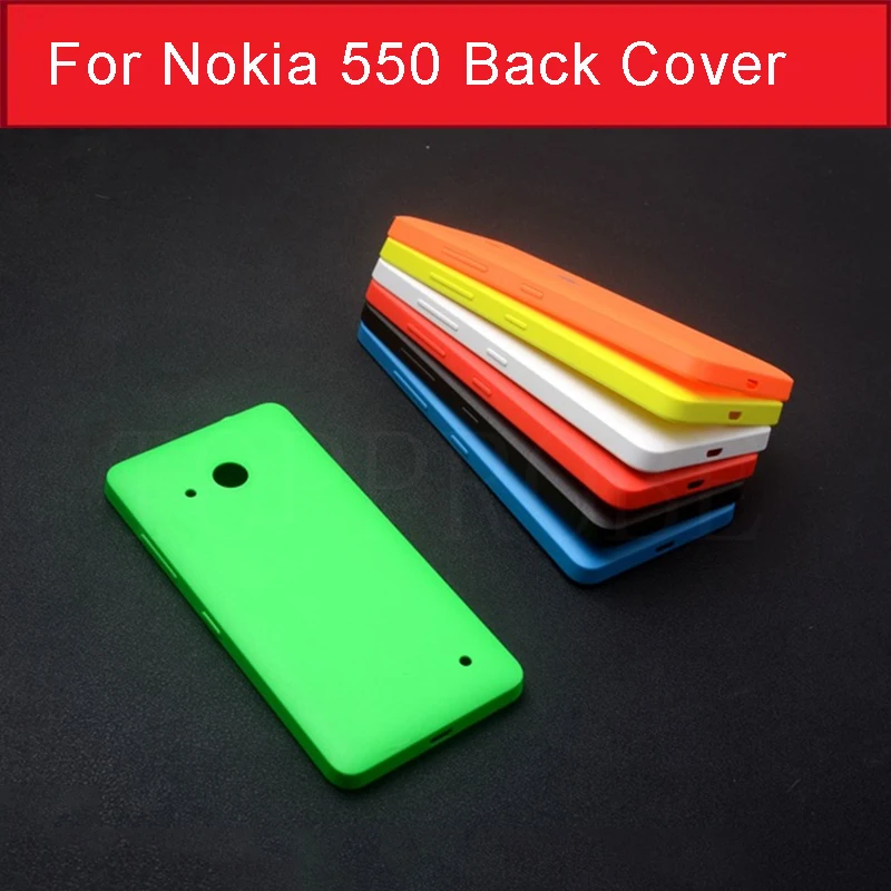 Задняя крышка батарейного отсека для Microsoft Lumia 550 задняя Nokia без логотипа + пленка