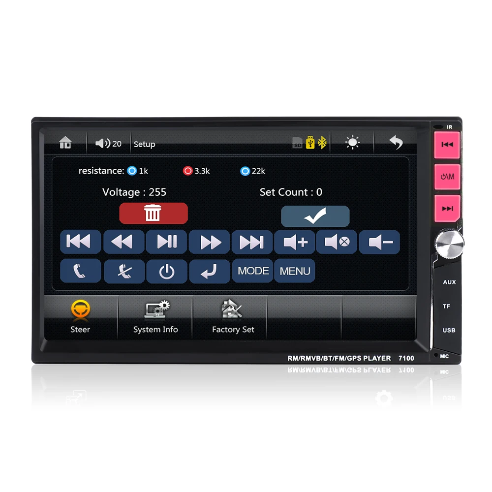 2 din автомагнитола " HD сенсорный экран плеер mirrorlink Android 9 Iphone MP5/SD/FM/MP4/USB/AUX/Bluetooth Авто Аудио для камеры