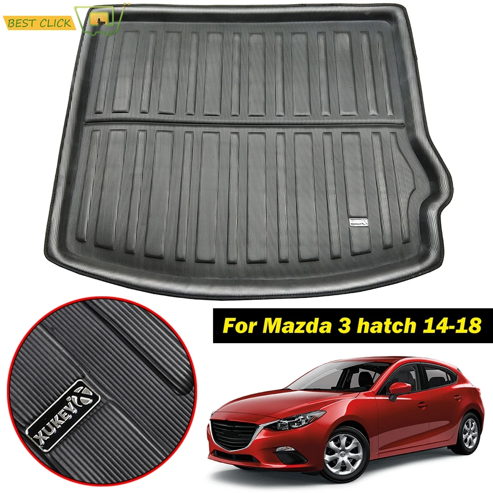 Подходит для Mazda 3 Axela BM хэтчбек коврик багажника поднос защитная ковровая