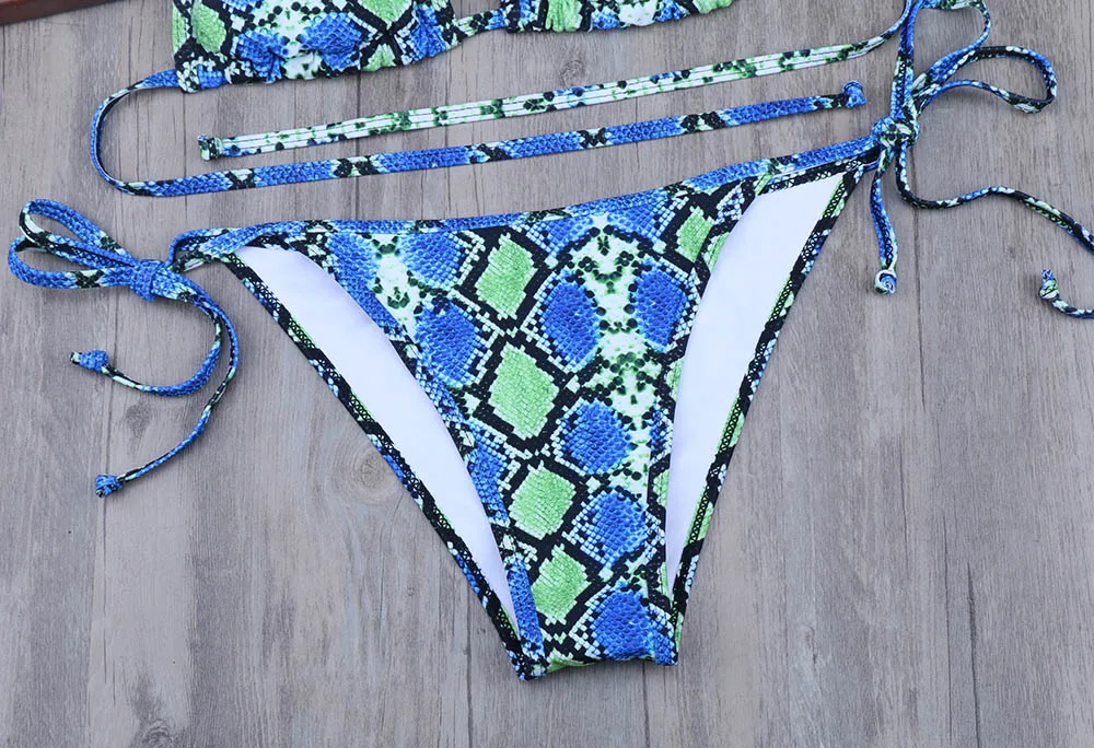 Женский купальник бикини с пуш апом и принтом 2019|Купальники| |