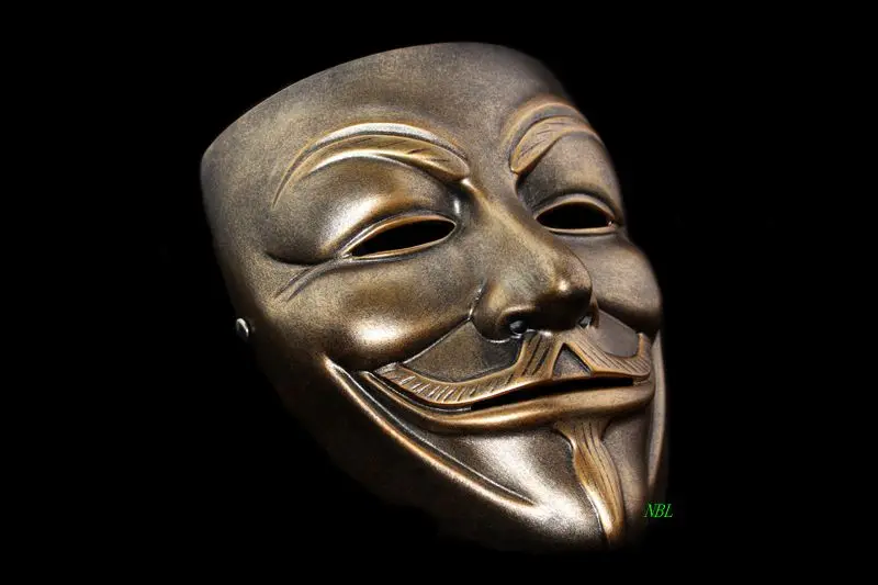 Анонимная маска Вендетта на все лицо для Хэллоуина Гай Фокс маски из смолы