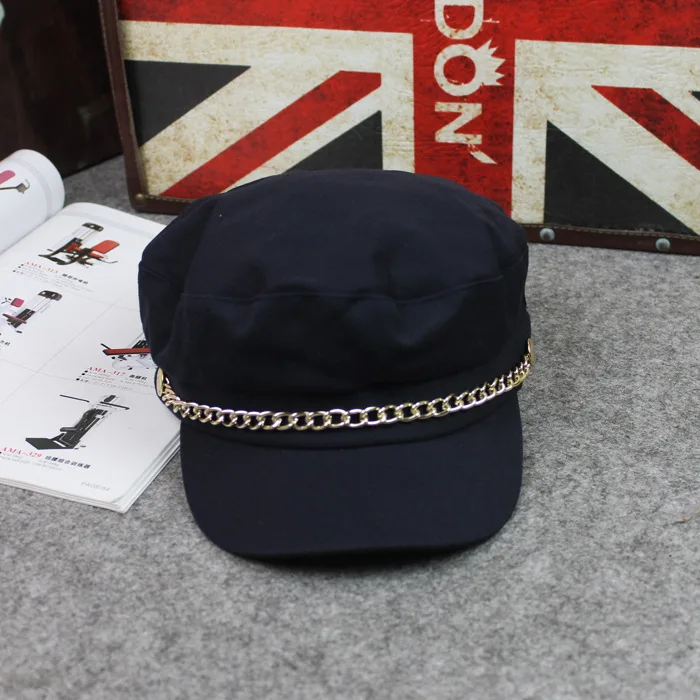 Корейская военная шапка Осень-зима 2018 хлопковая шерстяная кружевная женская с