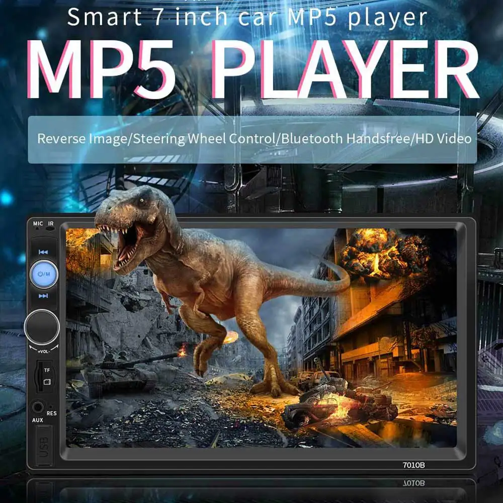 7 Inch HD Bluetooth Touch Screen MP5 Card Machine Car Stereo Radio Reversing Monitor Remote Control Hot Sale | Автомобили и