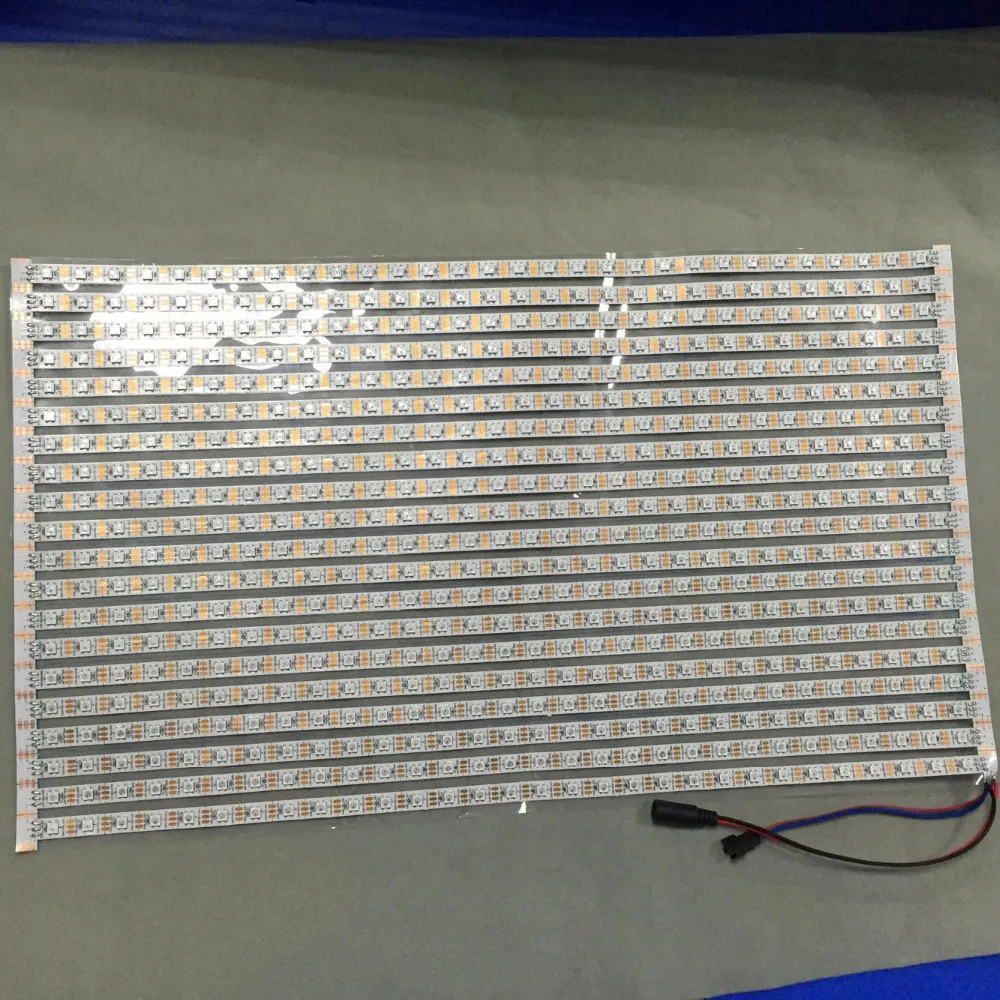 DC5V 30*20 пикселей RGB полный цвет WS2812B Гибкая светодиодная Пиксельная панель света