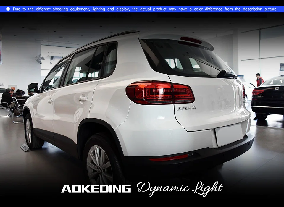 AKD автомобильный Стайлинг для VW Tiguan задние фонари 2013- Tiguan светодиодный задний фонарь светодиодный DRL Dynami сигнал тормоза заднего хода авто аксессуары