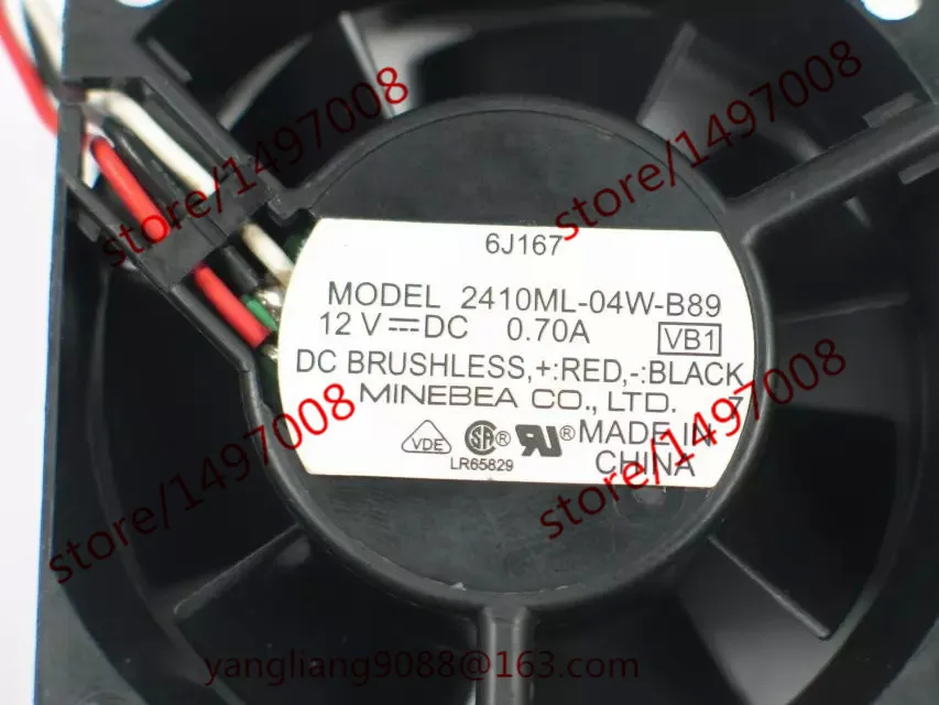 NMB-MAT 2410ML-04W-B89 VB1 DC 12V 0.70A 60x60x25 мм вентилятор охлаждения сервера