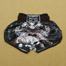 Мужские шорты MMA с буквенным принтом, новинка, шорты для бокса, Муай Тай, ММА, кикбоксинг, боксео ушу Санда, короткие шорты для тренировок, гимнастические шорты