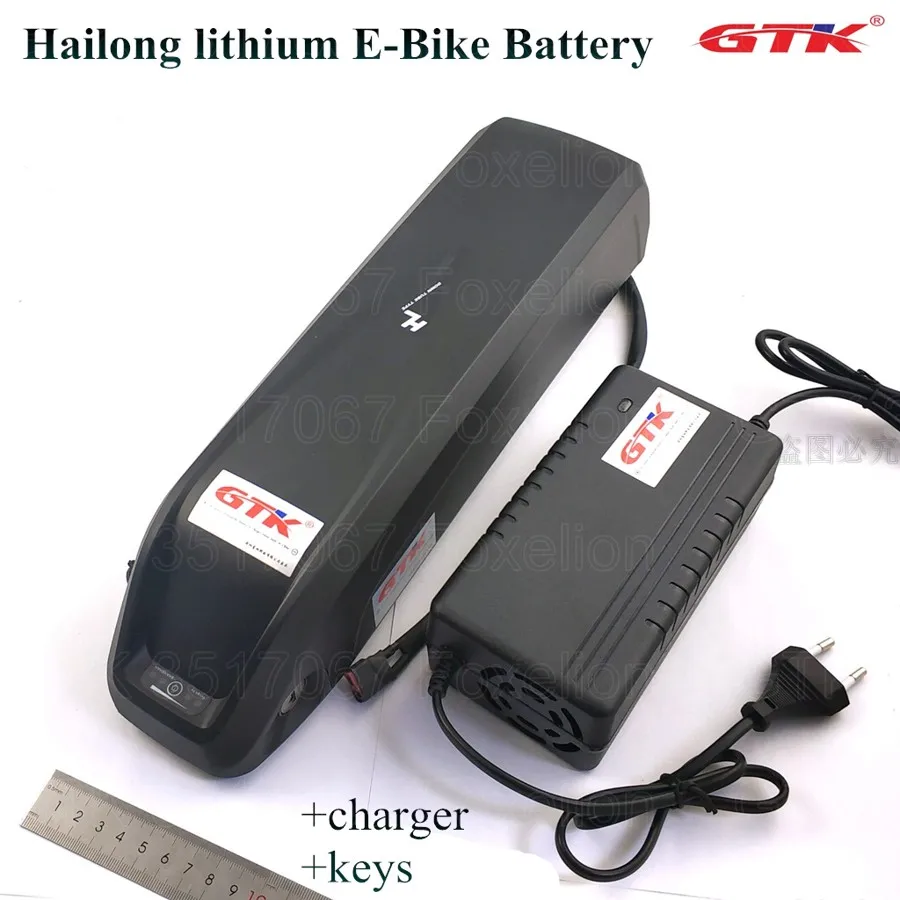 Hailong вниз трубки Ebike батареи 36 В 10Ah 8Ah использовать для литий-ионного блок батарей электрического велосипеда BMS с 2A зарядное устройство