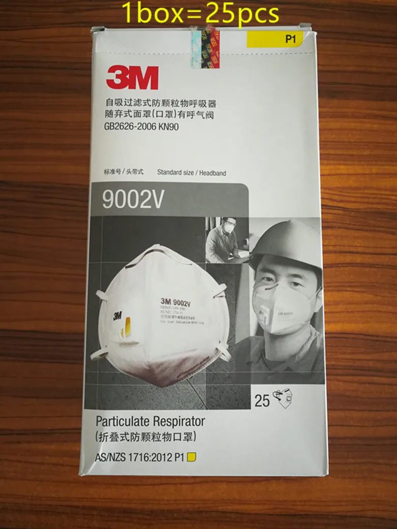 3 м 9001V 9002V анти пыли PM 2,5 маска против гриппа дыхательный клапан нетканый материал маска для взрослых KN90 респиратор - Цвет: Фиолетовый