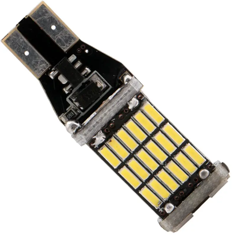 1Pcs Auto T10 T15 4014 45 SMD White W5W 12V Canbus Car side wedge LED Error Free Tail Parking Reverse Backup Marker Lamp Bulb. | Автомобили