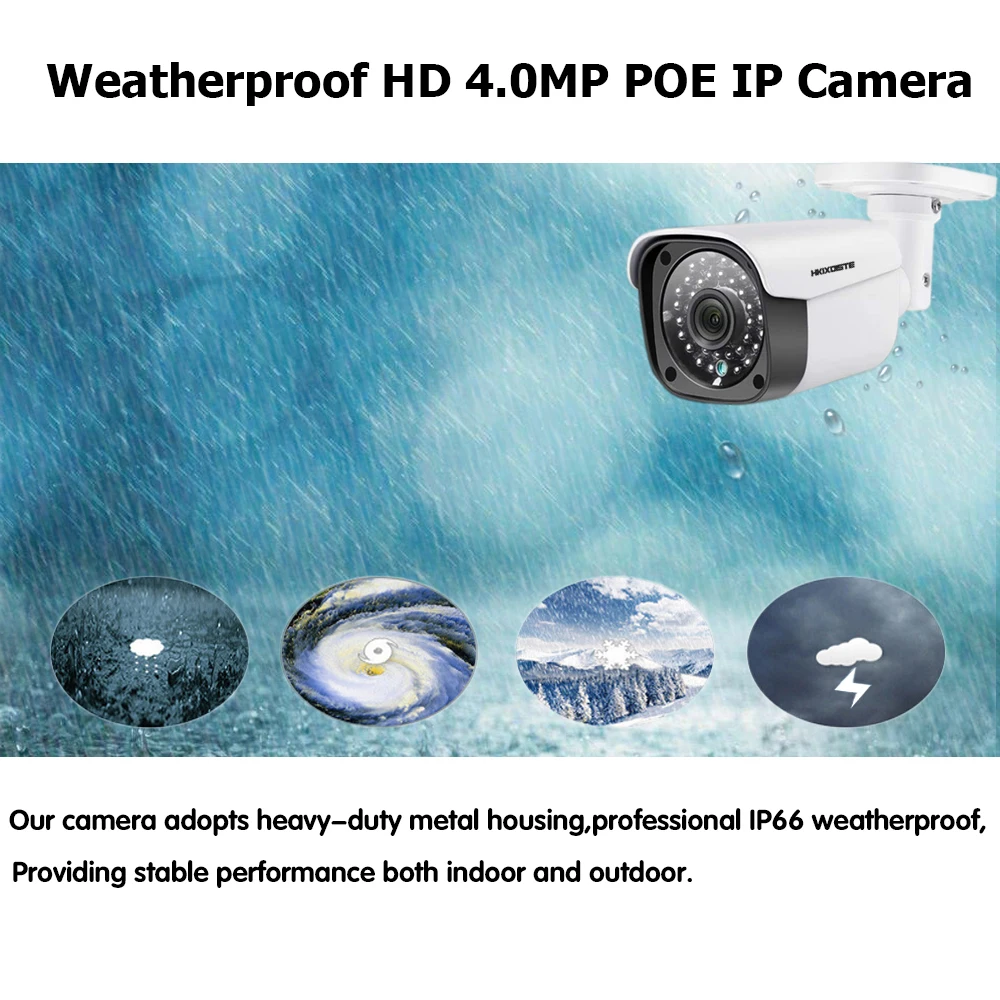 H.265 16CH cctv системы камеры видеонаблюдения nvr 4K 5MP ultra hd Водонепроницаемая 4.0MP