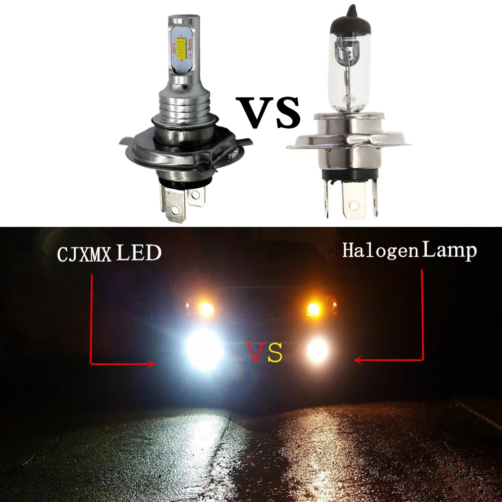 CJXMX H4 светодиодный лампы 1600LM CSP супер яркие противотуманные фары Дневные Фары