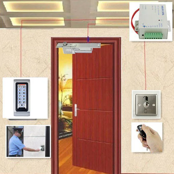 Система контроля допуска к двери комплект RFID считыватель Электрический мортизер