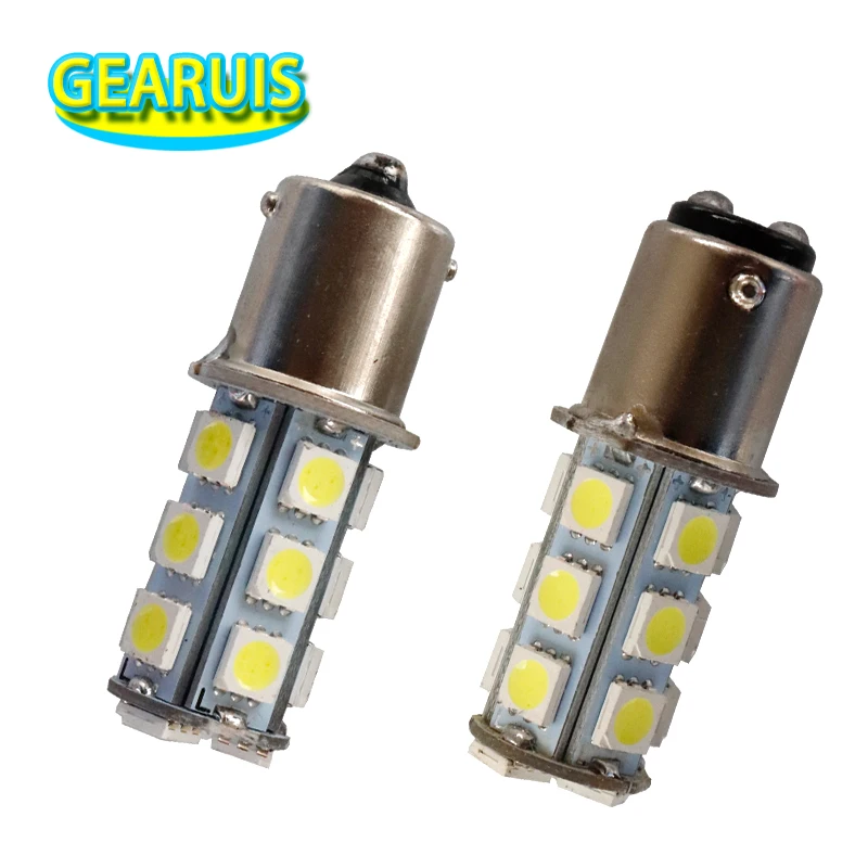 10 шт. P21W 18 LED 5050 SMD 1156 BA15s 18smd 18led smd Белая Автомобильная Лампа Стоп задний стоп сигнал