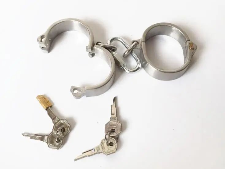 Stealth Lock овальные манжеты на запястье из нержавеющей стали наручники со съемной
