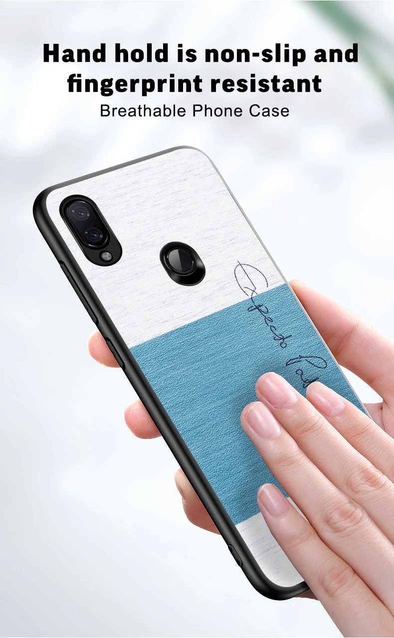 Для xiaomi redmi note 7 global чехол нескользящий Мягкий сенсорный чехол MOFi Оригинальная защитная задняя крышка redmi note 7 pro тканевый чехол s