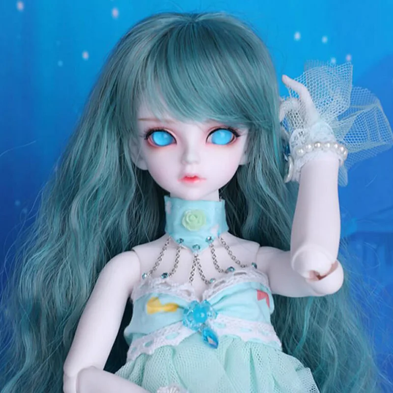 Кукла 1/4 BJD SD модная симпатичная Rico Fish Mermaid шарнирная Reborn Model кукла с глазами для