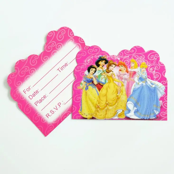 10 шт. 11*14 см тема Покемон Моана пригласительная открытка товары для дня рождения