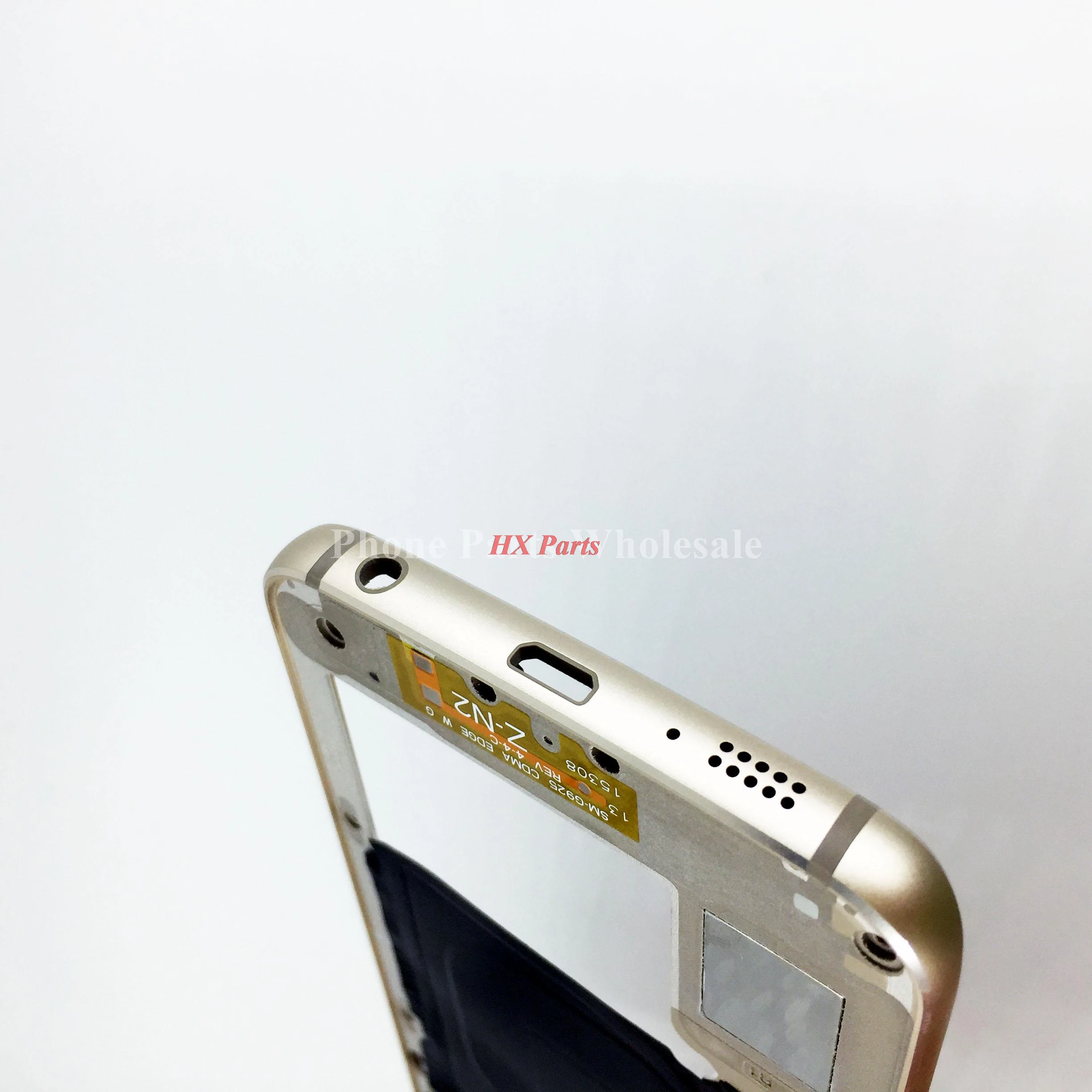 Корпус для Samsung Galaxy S6 Edge G925 G925F серебристый/золотой/черный корпус со средней рамой