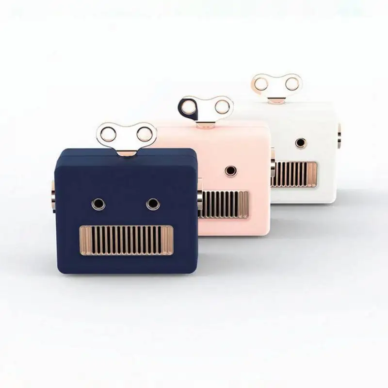 HD без потерь качество звука мультфильм Открытый беспроводной Bluetooth 4,0 динамик с шнурком Ретро Робот Мини Bluetooth динамик