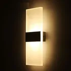 Светодиодный акриловый настенный светильник, 2 шт., настенное декоративное бра для гостиной, лестницы, коридора, детской ламсветильник, 220 В, 110 В