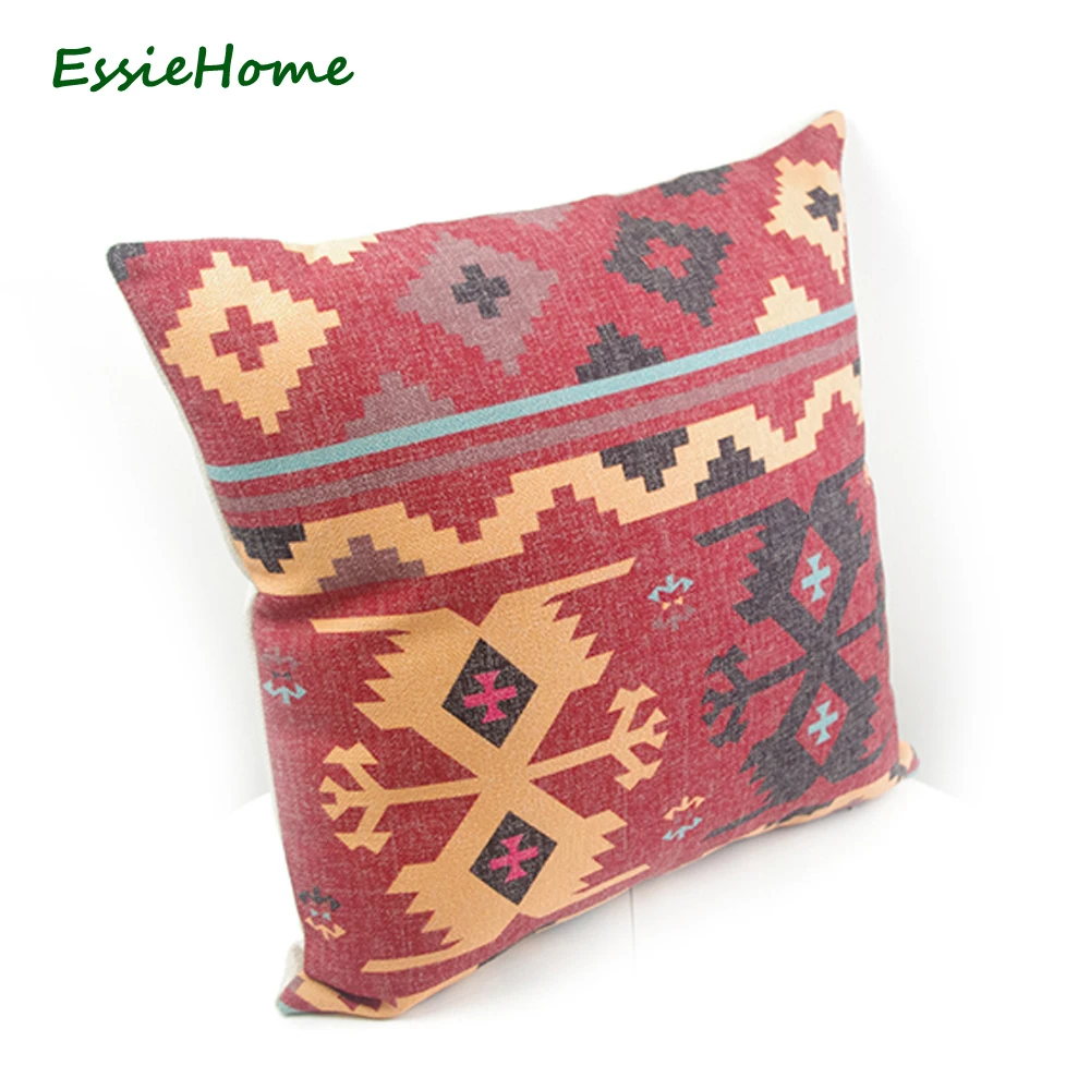 Чехол на подушку ESSIE HOME наволочка с цифровым принтом в виде кирпича Красного