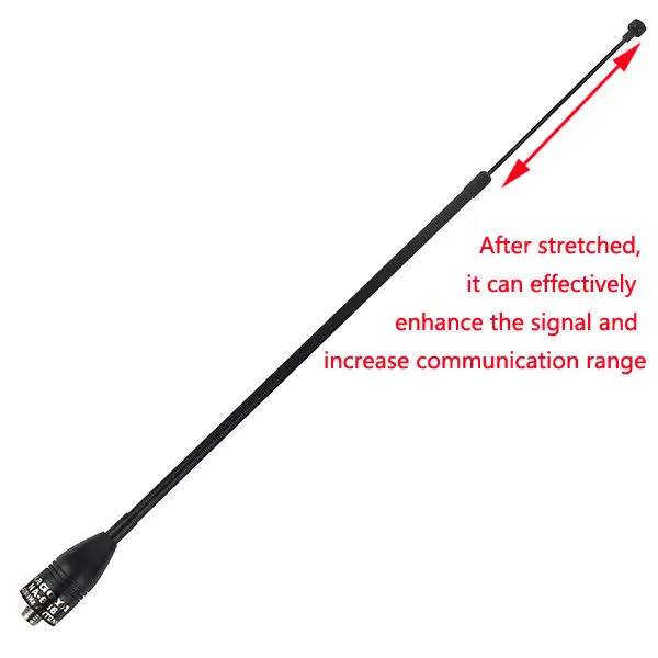 Телескопическая антенна nagya для NA 636 50 Вт VHF/UHF BAOFENG/Pofung KENWOOD SMA F|sma-f antenna|vhf 50wvhf uhf |