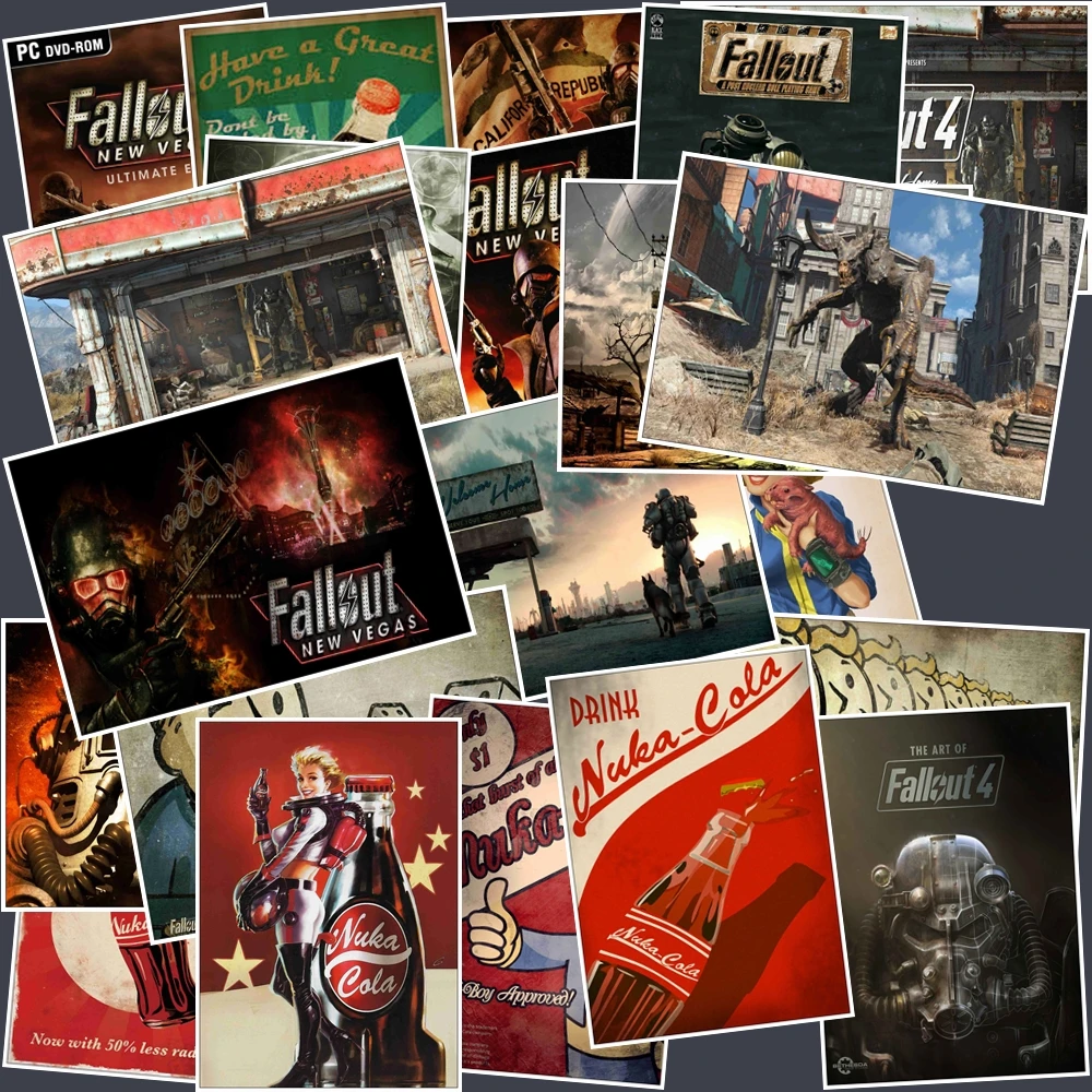 25 шт. игра Fallout наклейки для багажа ноутбука художественная живопись DIY плакат наклейки Водонепроницаемая игрушка для скейтборда
