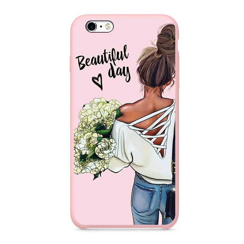 TPU Модный Королевский стильный Париж, для девушек, для летних путешествий, для мамы и ребенка, мягкий ТПУ, конфетный чехол для iPhone 11 11PRO MAX XR MAX 5S 6 6s 7 8 Plus - Цвет: TPU